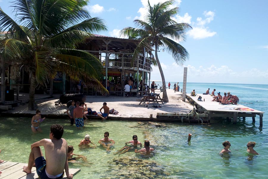 The Split, a popular hangout spot for tourists and locals alike.