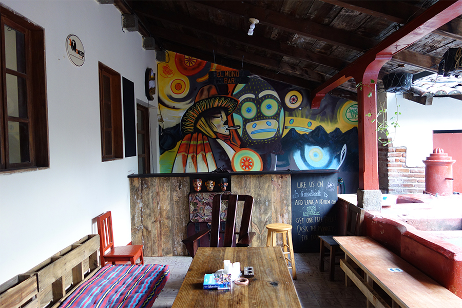 Chill out lounge at Three Monkeys Hostel