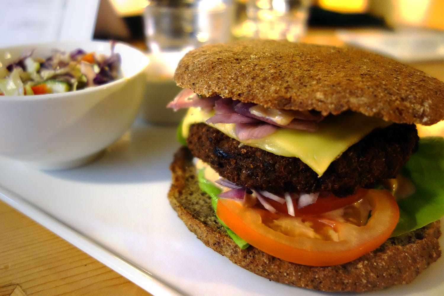 Gluten Free Paleo Burger from simpleRaw in Copenhagen