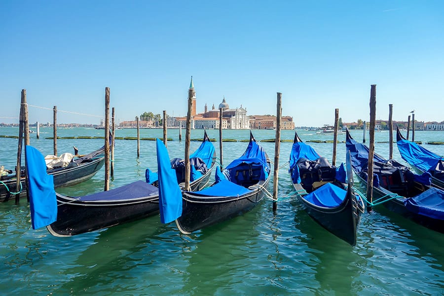 Typical Venetian Gondals