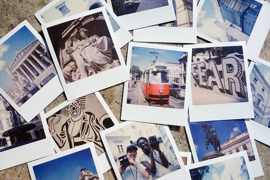 Polaroids from our PolaWalk Tour in Vienna