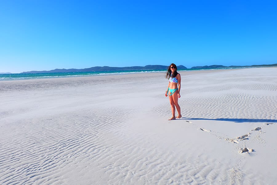 White sand beach in Australia