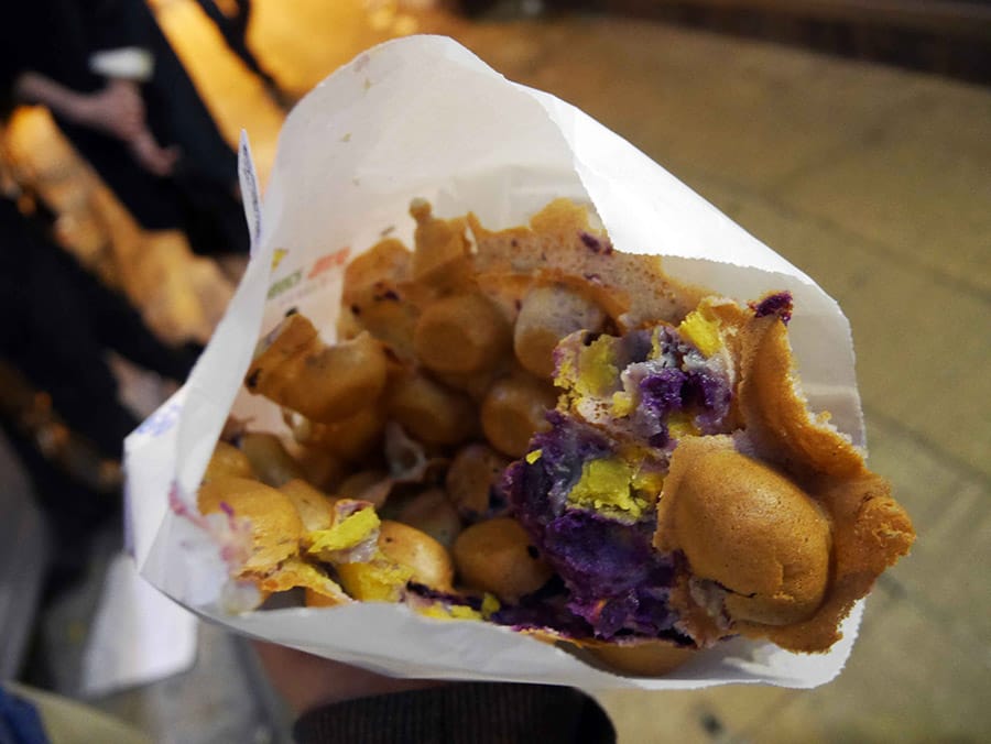 Egg waffle from Hong Kong