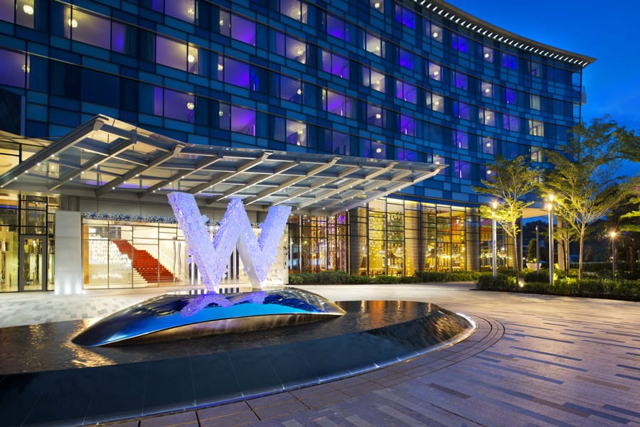 Entrance to the W Singapore. Image Credit: © W Singapore