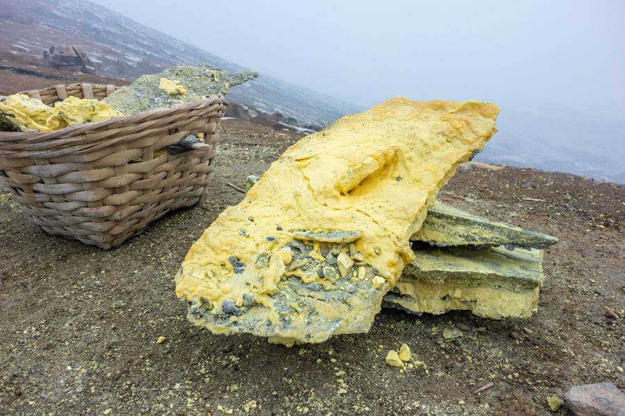 Sulfur from Mount Ijen