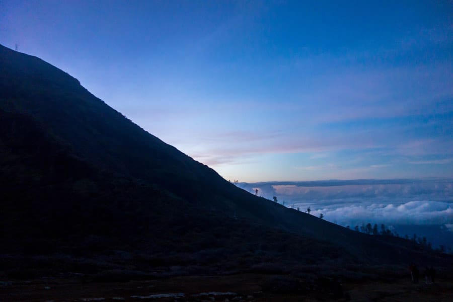 Sunrise on Mount Ijen
