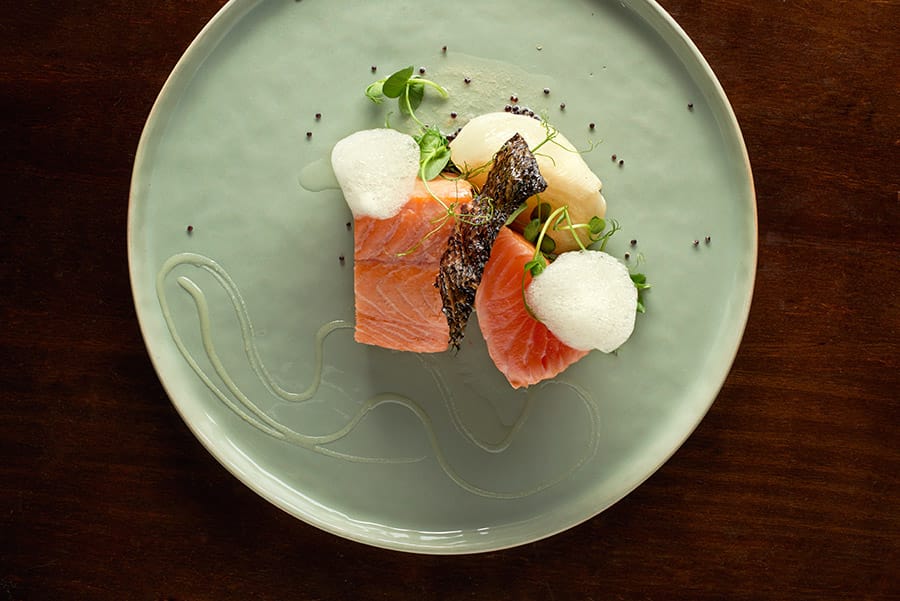 Salmon at Restaurante Pla