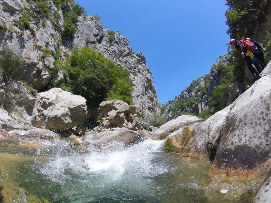 Canyoning on Cetina River in Croatia