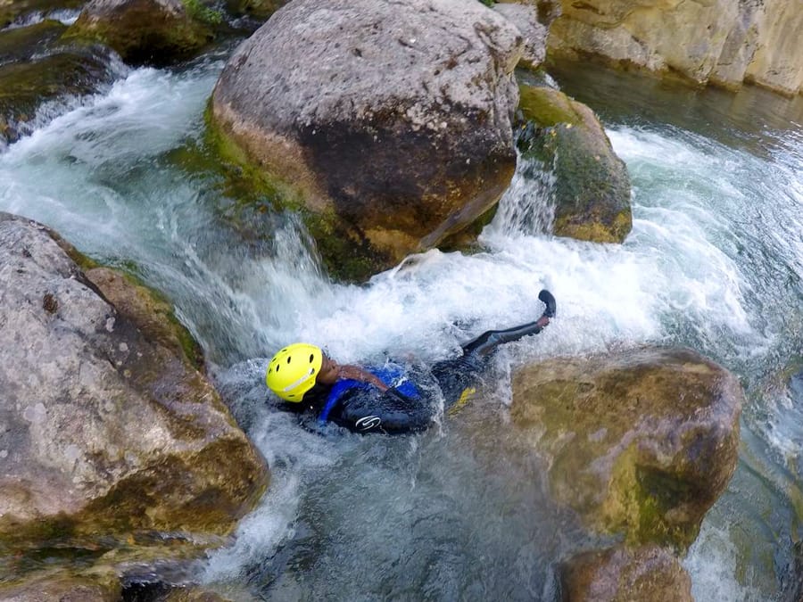 Canyoning on Cetina River in Croatia