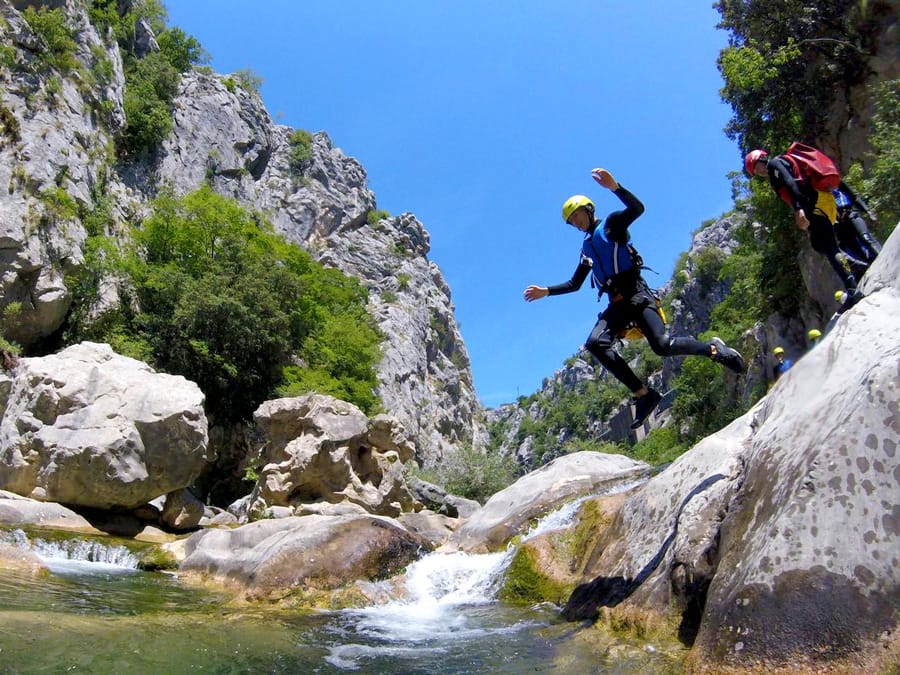 Canyoning on Cetina River in Croatia