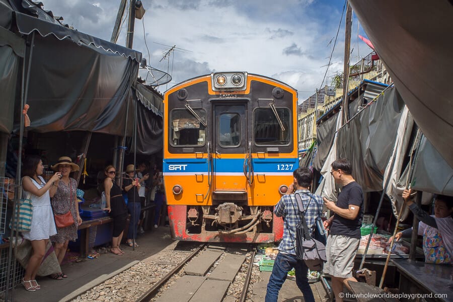 Maeklong Railway Market