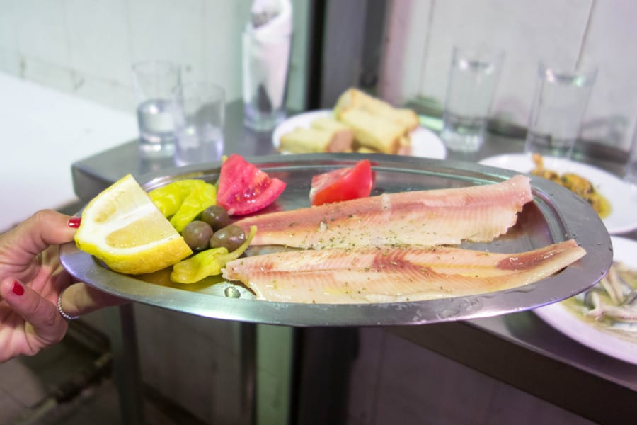 Greek meze found in Athens