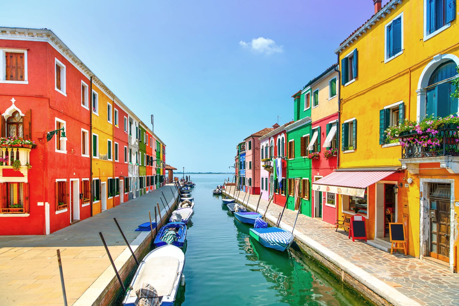Burano island in Italy