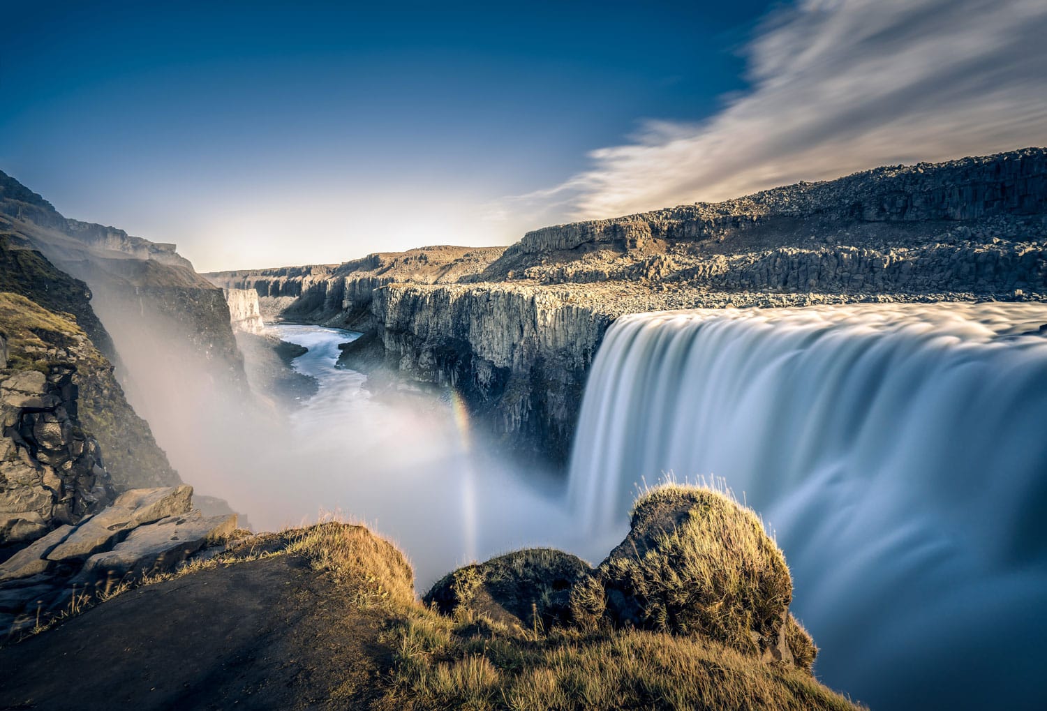 Dettifoss is a waterfall in Vatnajökull National Park in Northeast Iceland, and is reputed to be the most powerful waterfall in Europe.
