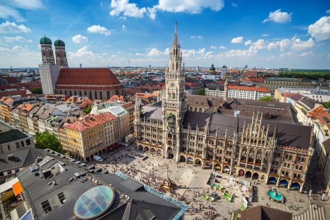 Munich city skyline, Germany