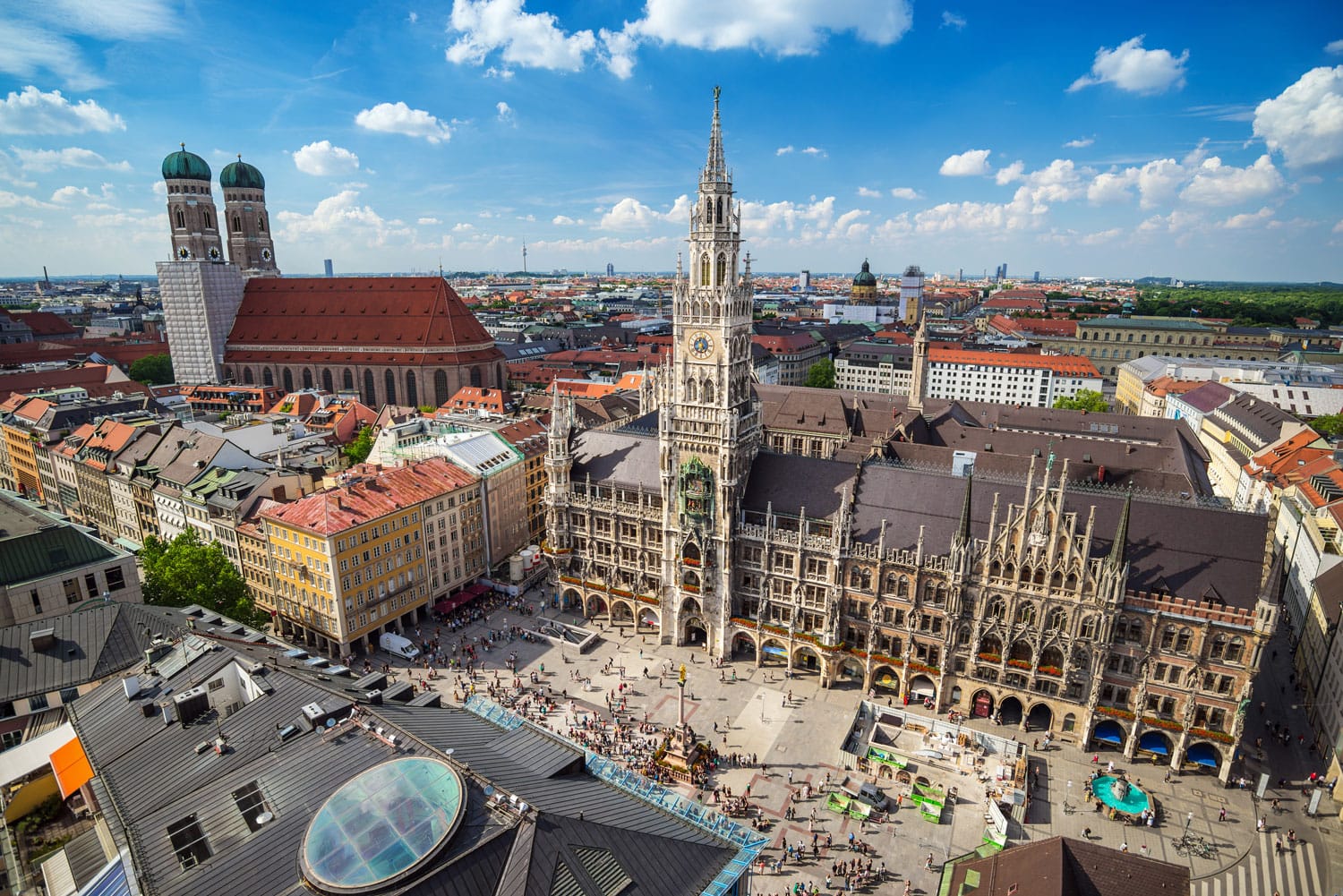 Munich city skyline, Germany