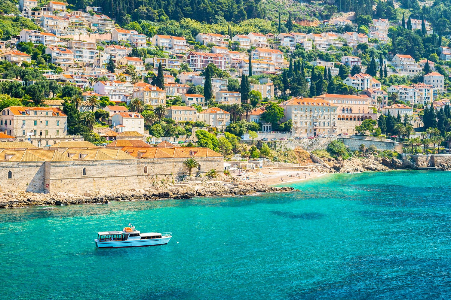 Panorama of Dubrovnik in Croatia