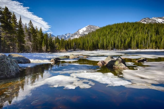 Bear Lake at the Rocky Mountain National Park, Colorado, USA