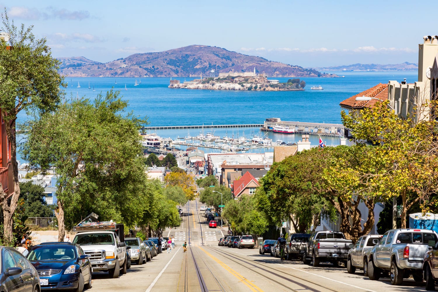 View of the Hyde Street in San Francisco
