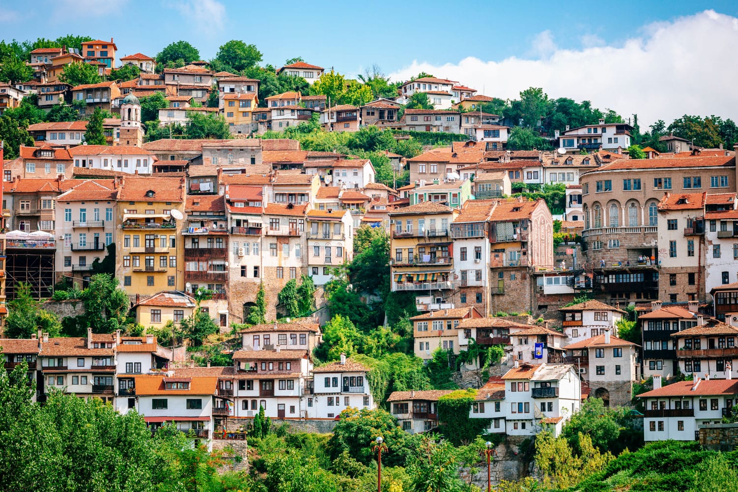 View of Veliko Tarnovo, a city in north central Bulgaria