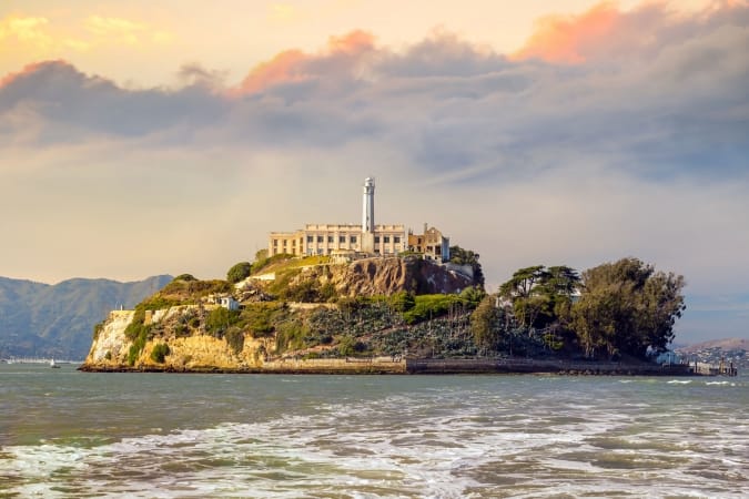 Alcatraz Island in San Francisco, USA.