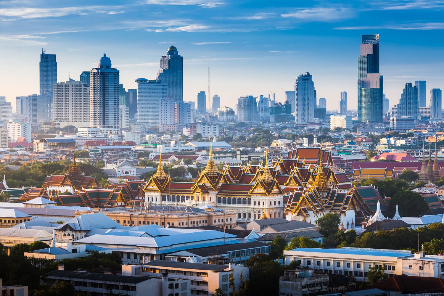 The Golden Grand Palace of Bangkok in Thailand