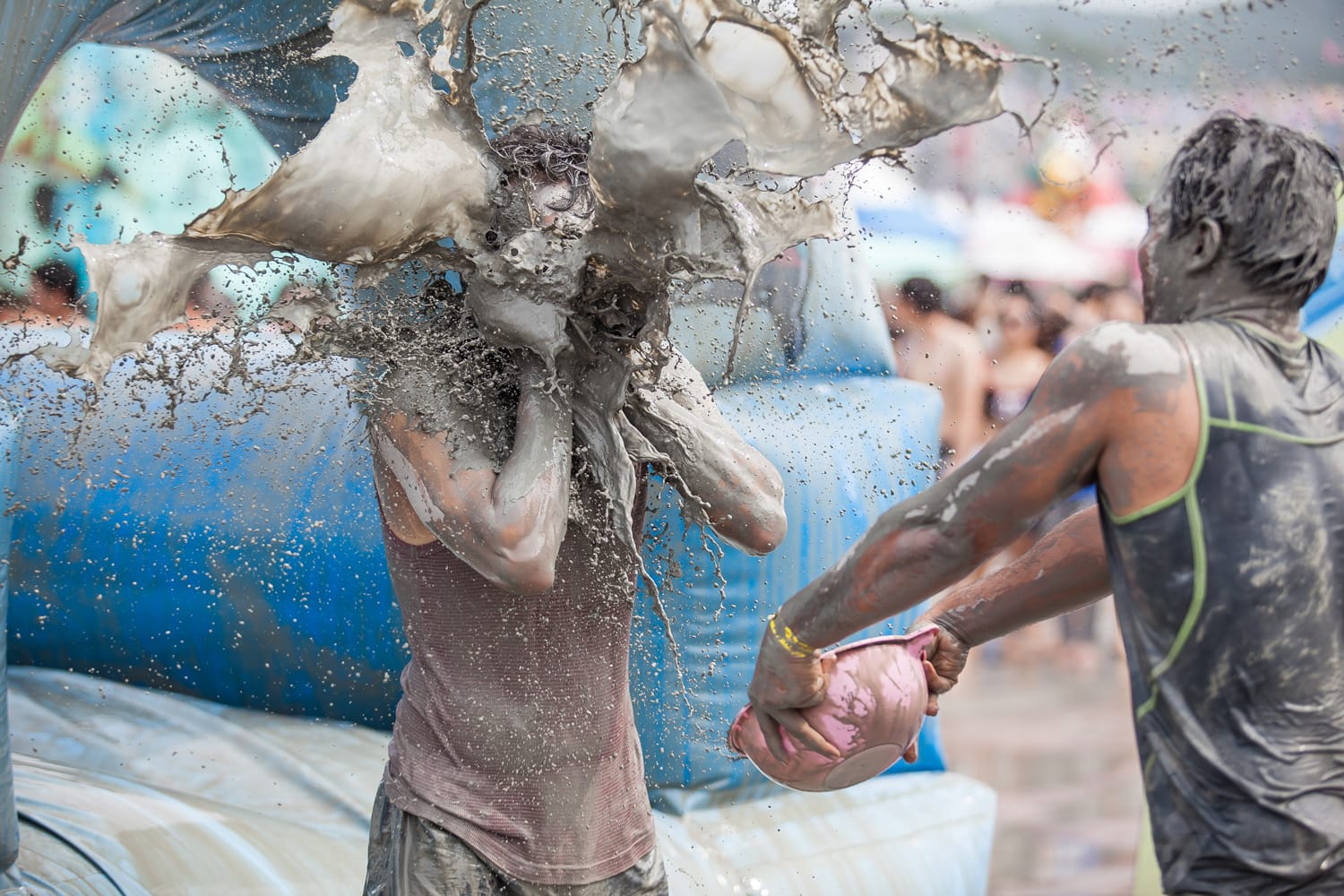 Boryeong Mud Festival at Daecheon beach, South Korea