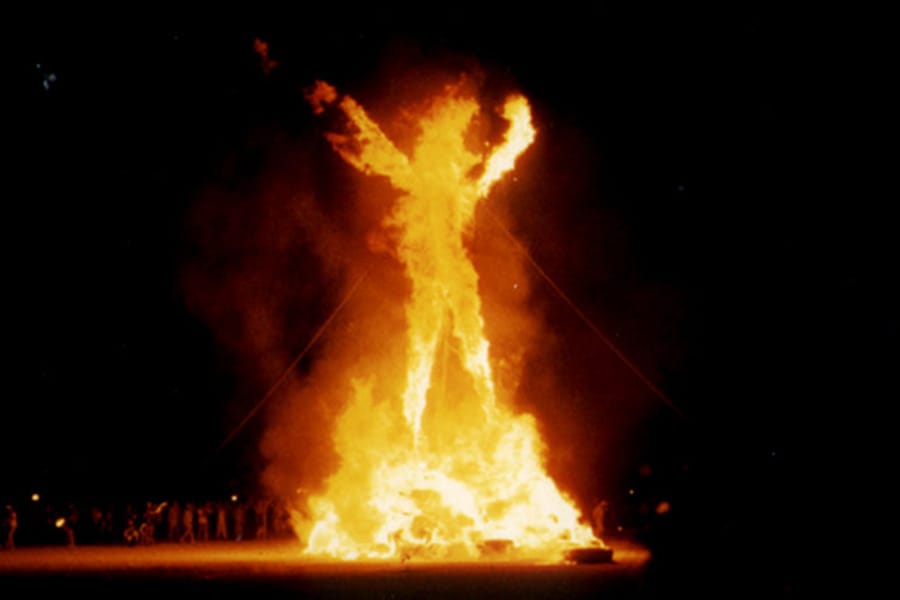 Burning Man in Nevada, USA