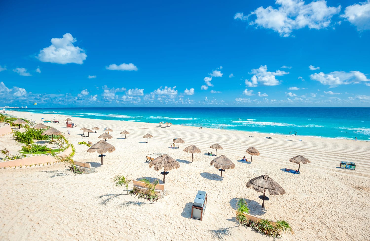 Beautiful beach in Cancun, Mexico