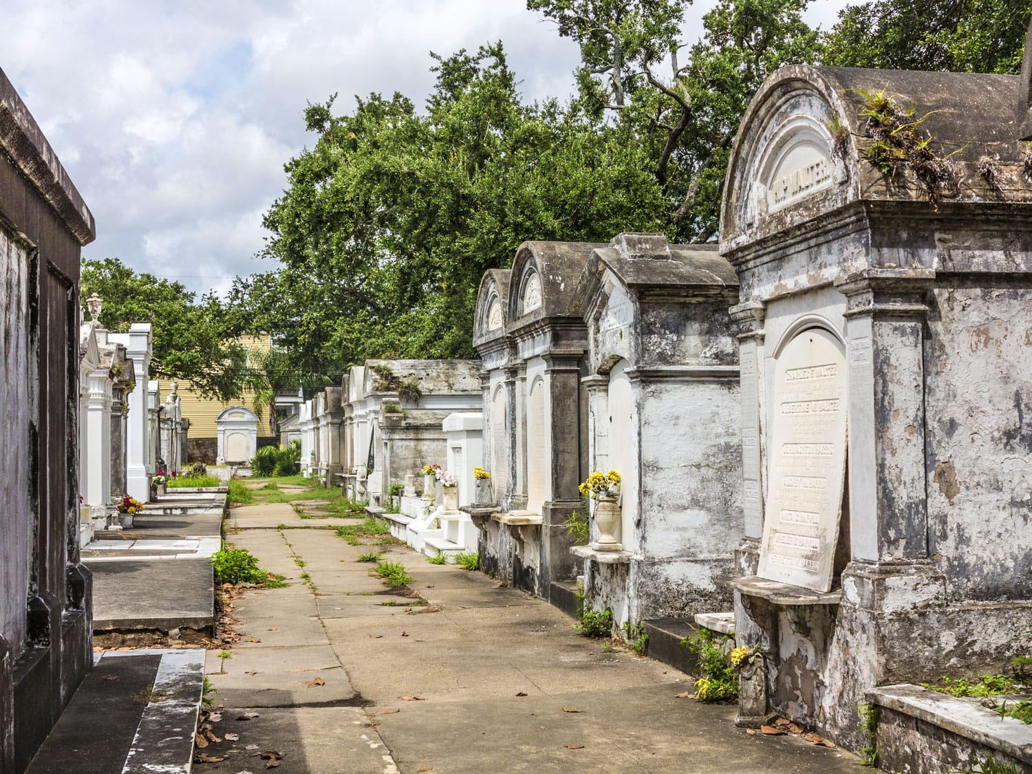 Grave site at the Saint Louis Cemetery No 1. in New Orleans