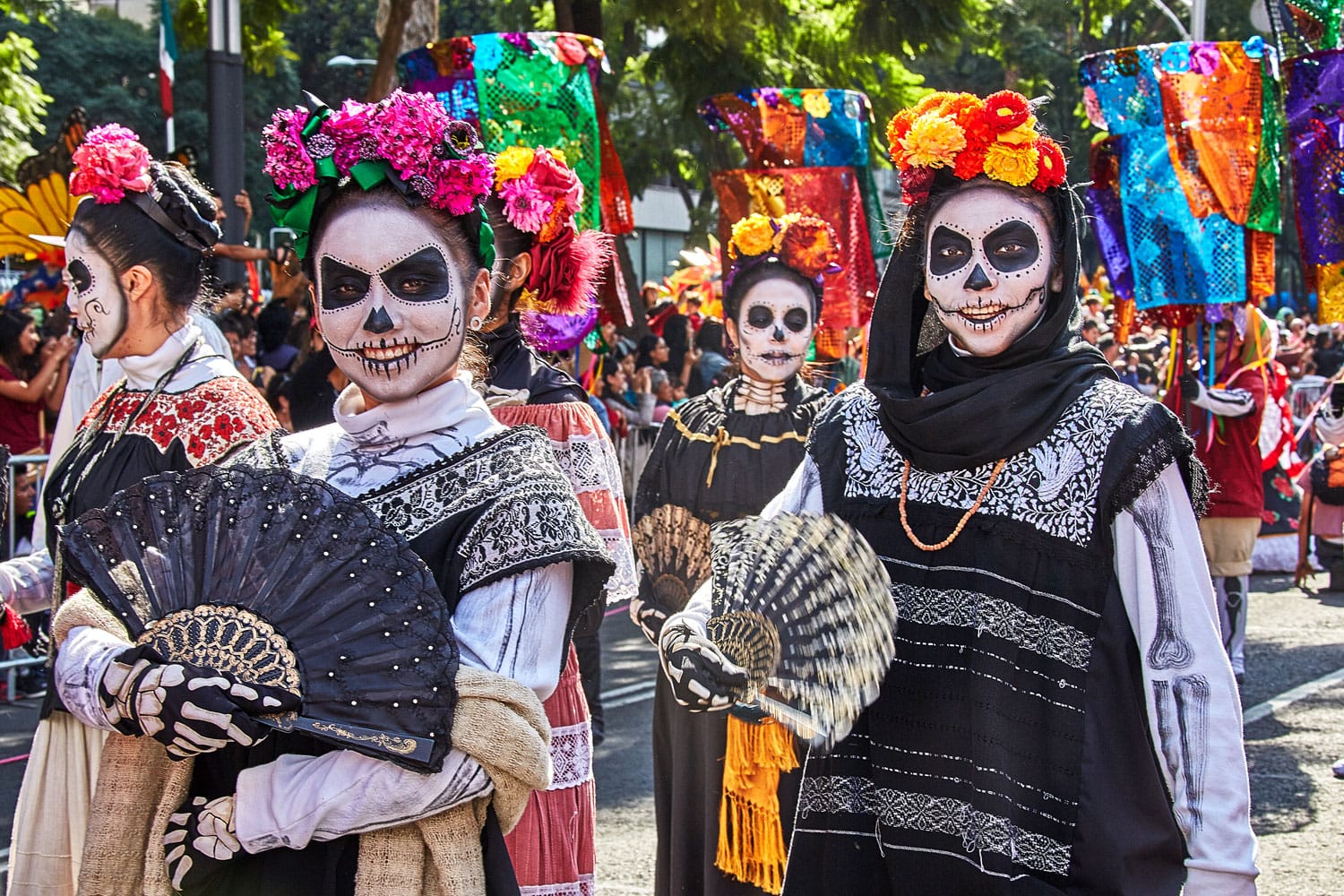 Day of the dead parade in Oaxaca, Mexico
