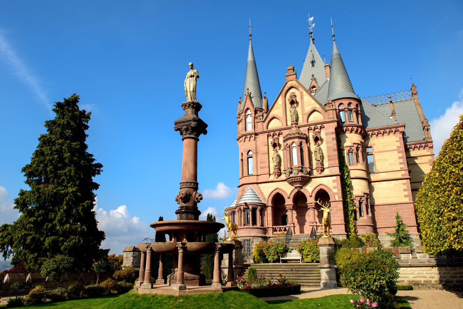 Colomn of Castle Drachenburg, Dragon Castle, Germany