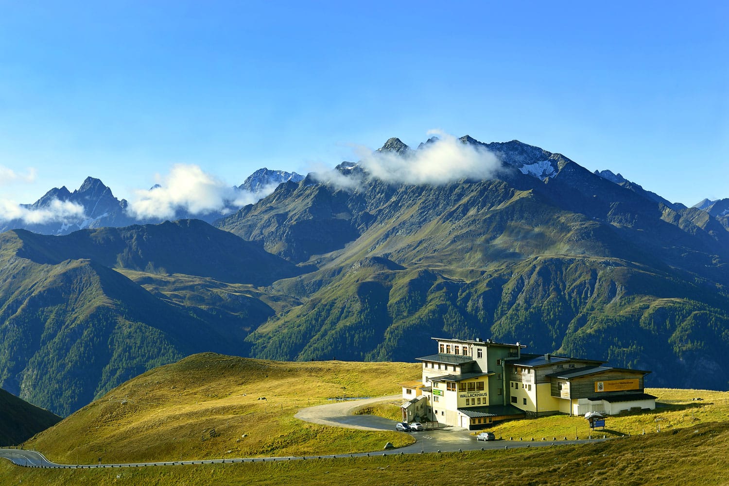The Grossglockner high alpine road is the highest mountain road in Austria