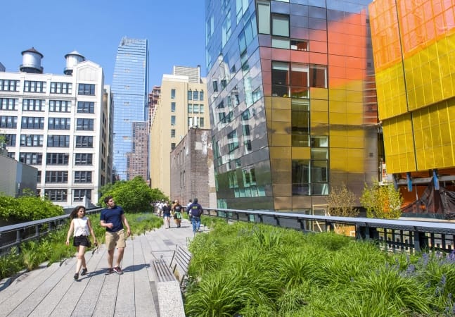 The High Line Park in NYC