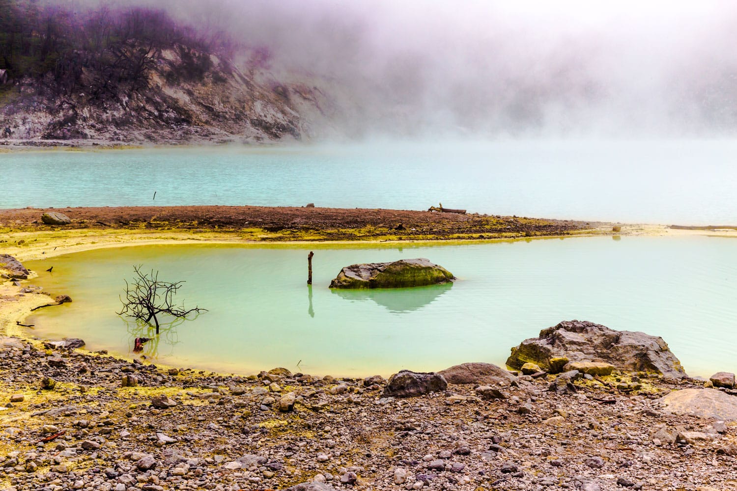 Foggy day at Kawah Putih