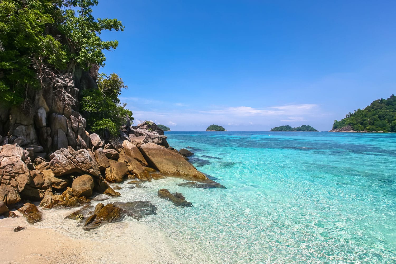 Beautiful sea at tropical island, Koh Lipe, Andaman sea, Thailand