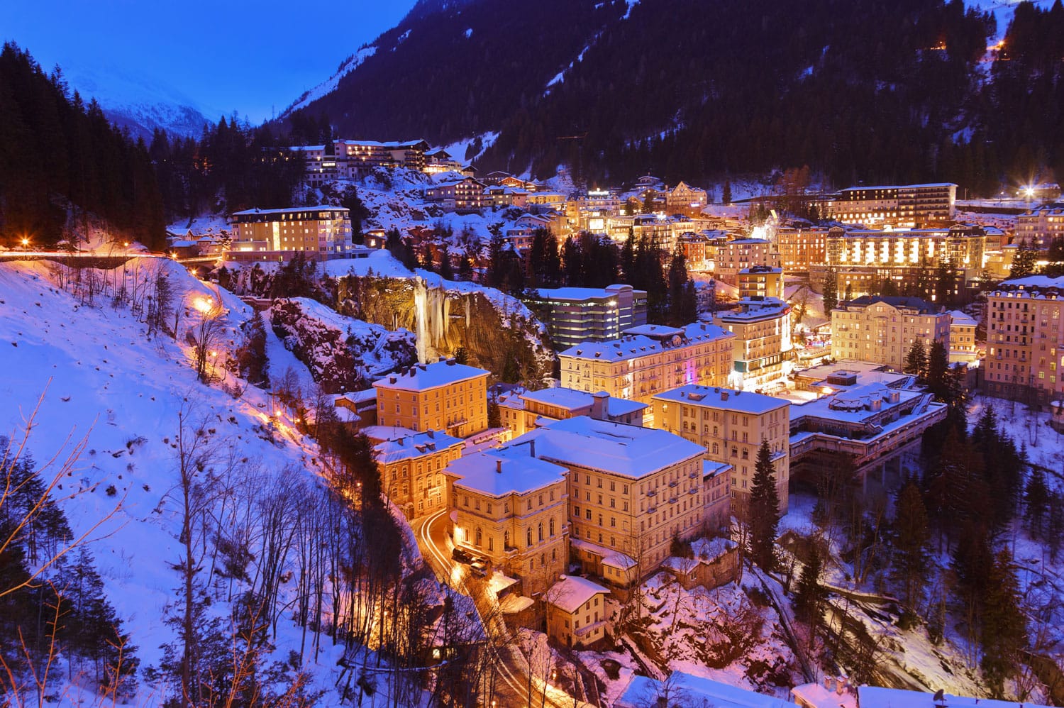 Mountain ski resort Bad Gastein Austria