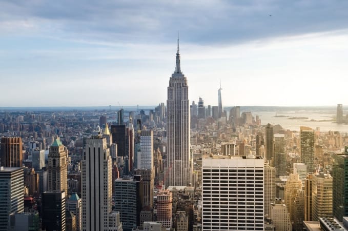 Downtown Manhattan skyline in New York City