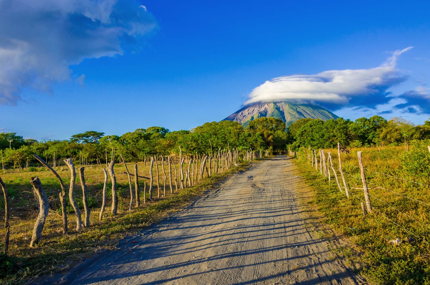 Island Ometepe with volcano in Nicaragua