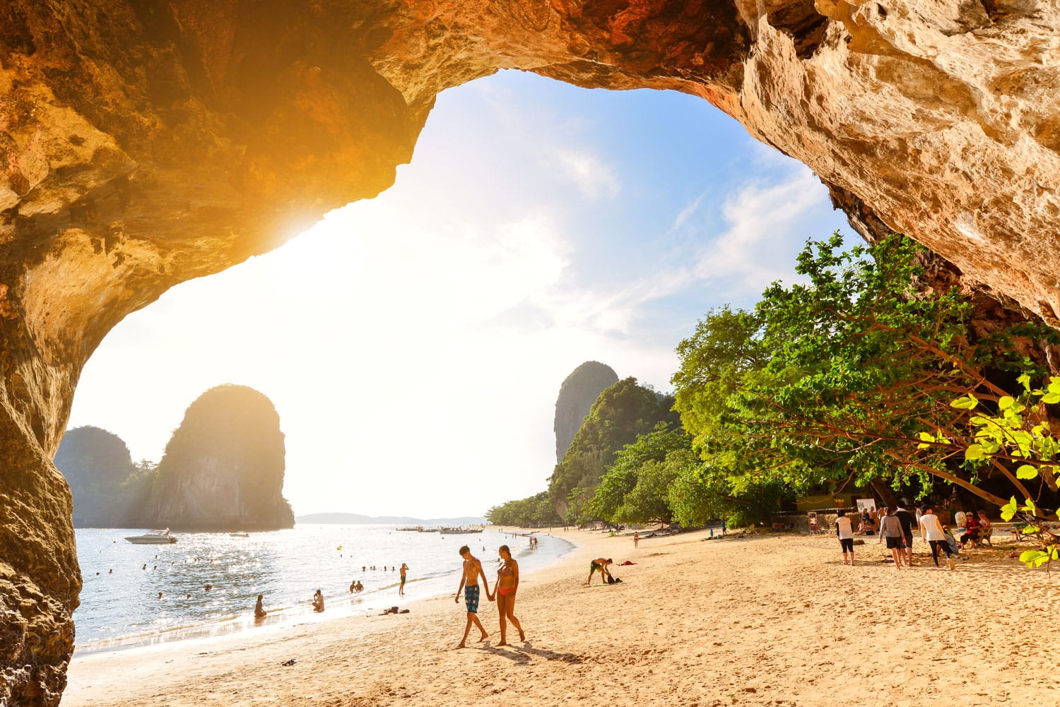Phra nang cave beach in Krabi,Thailand