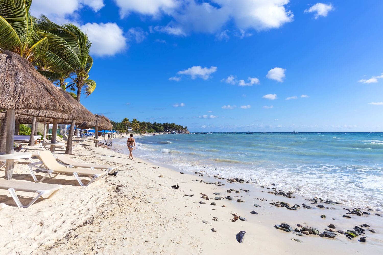 Beach at Playa del Carmen, Mexico