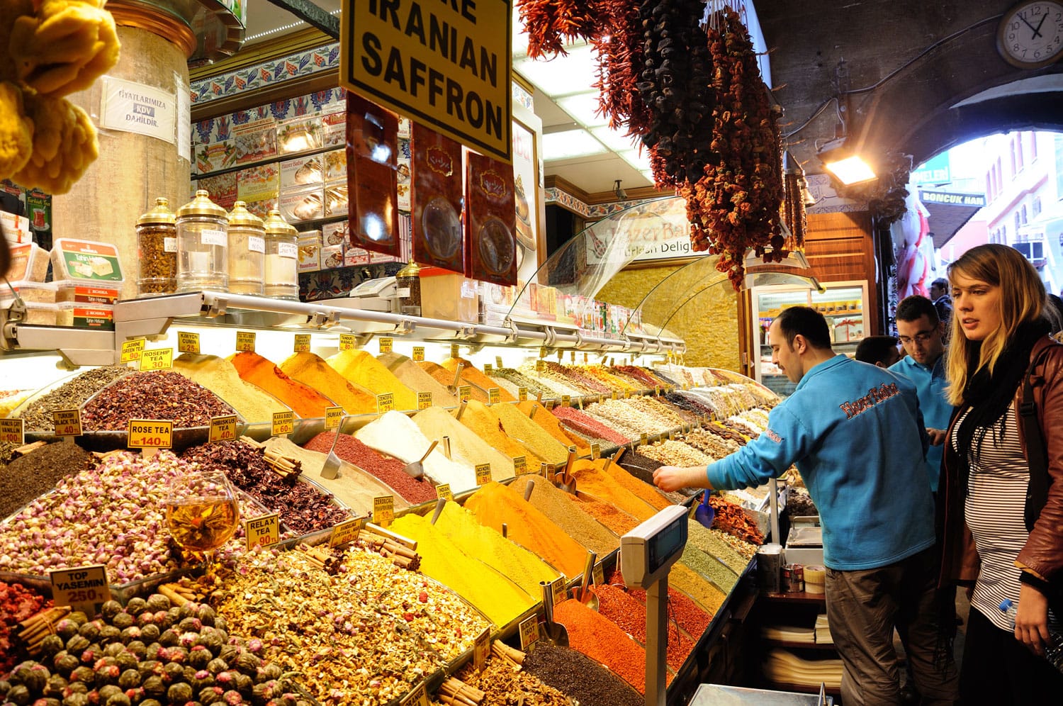 Inside the Grand Bazaar in Istanbul, Turkey
