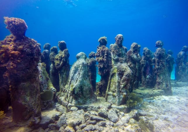 Underwater Museum in Cancun Mexico