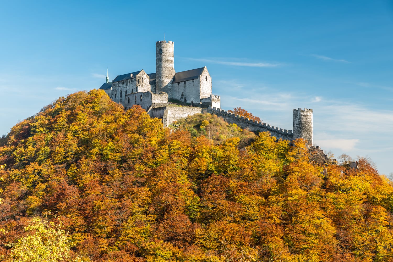 Bezdez cestle in autumn, Czech republic
