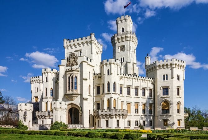 Castle Hluboka nad Vltavou, Czech Republic.