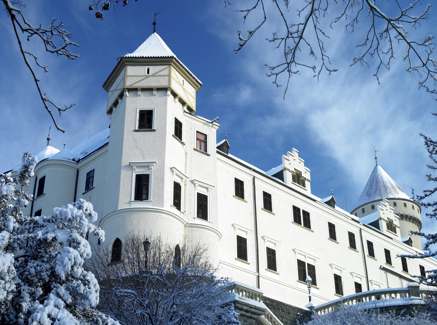 Konopiste Chateau in winter, Czech Republic