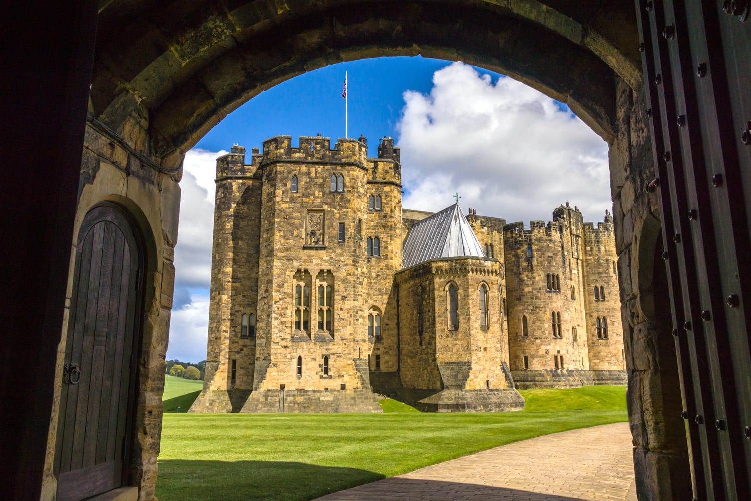 Alnwick Castle in England, UK