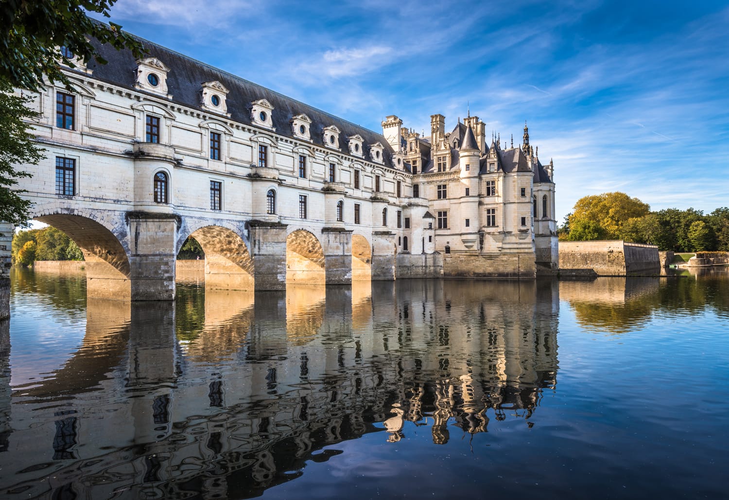 Chateau de Chenonceau on the Cher River, Loire Valley, France