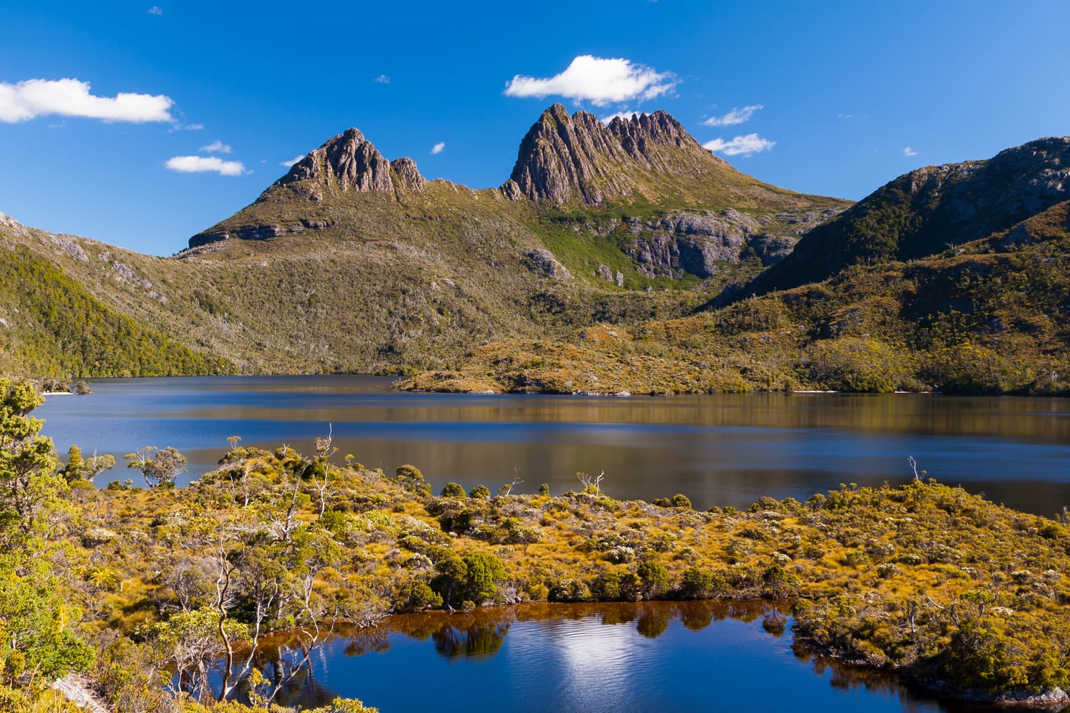 Cradle Mountain and Dove Lake Tasmania in Cradle Mountain Lake St Clair National Park, Australia