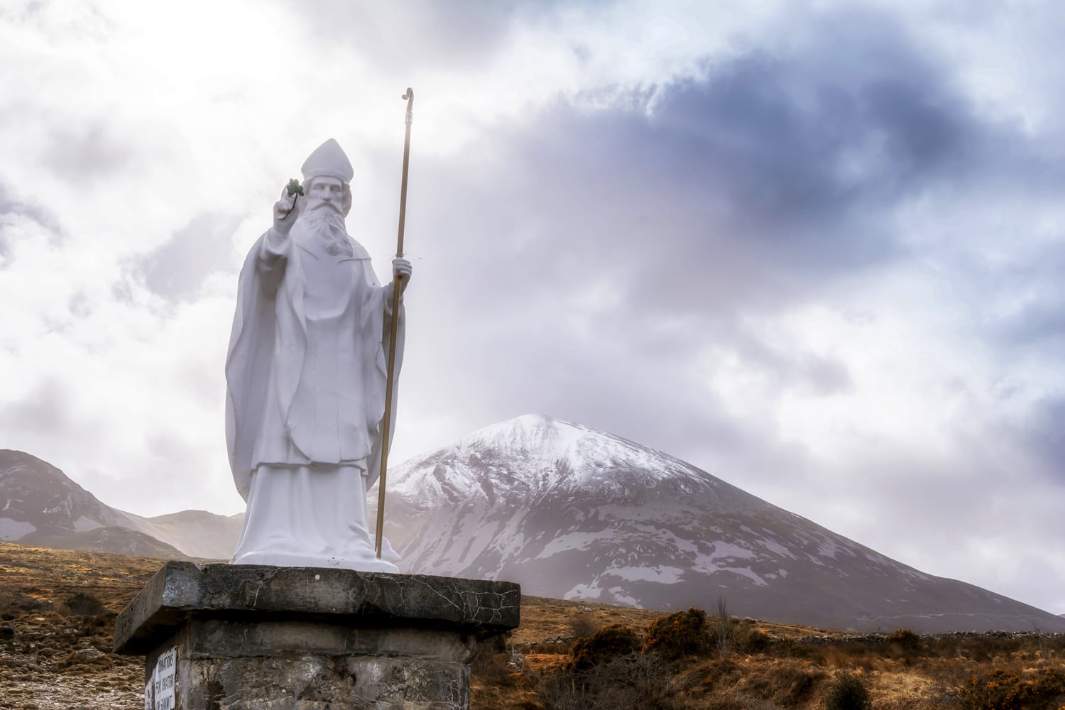 Croagh Patrick mountain in Republic of Ireland